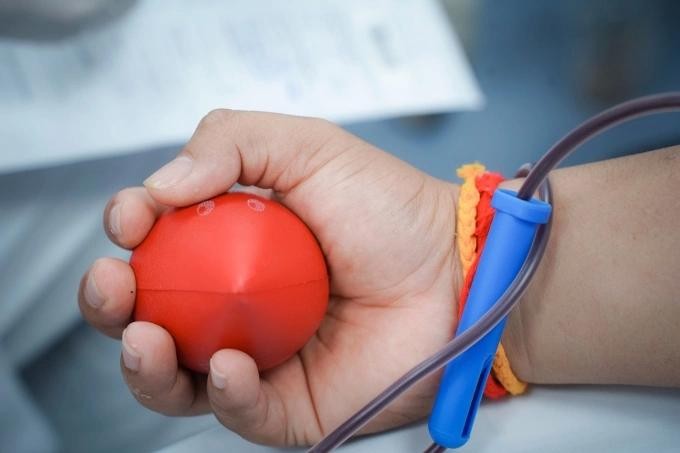 胡志明市志愿捐血活动。 