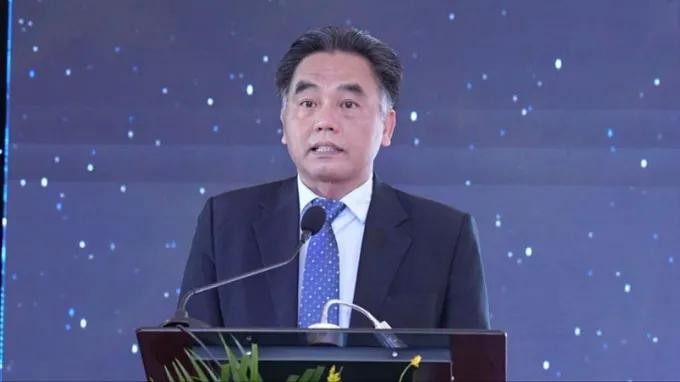 胡志明市人委会副主席阮禄河在事件上致辞。