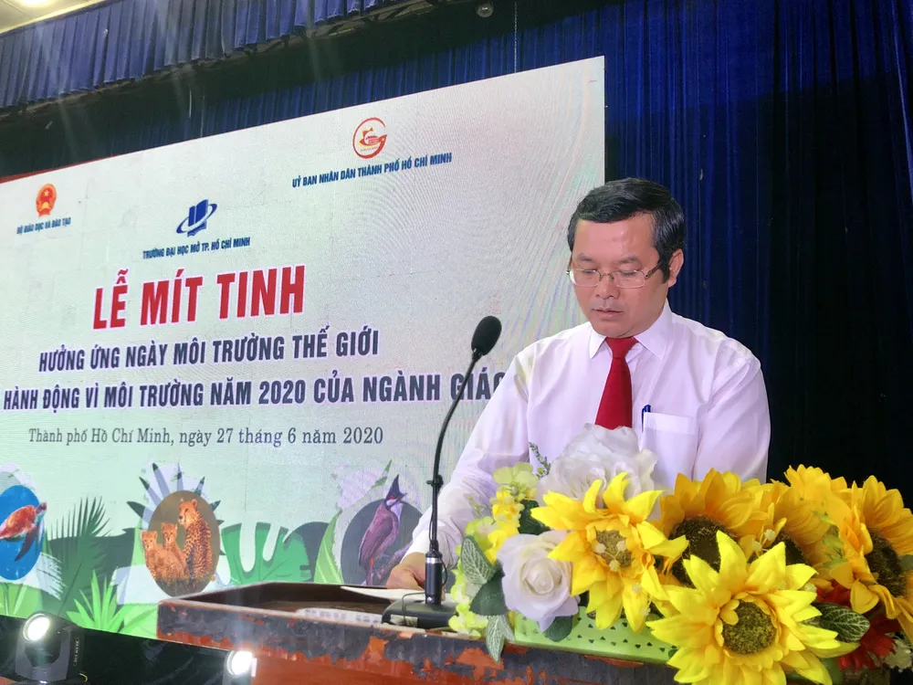 Phát động tháng hành động vì môi trường trong toàn ngành giáo dục ảnh 1