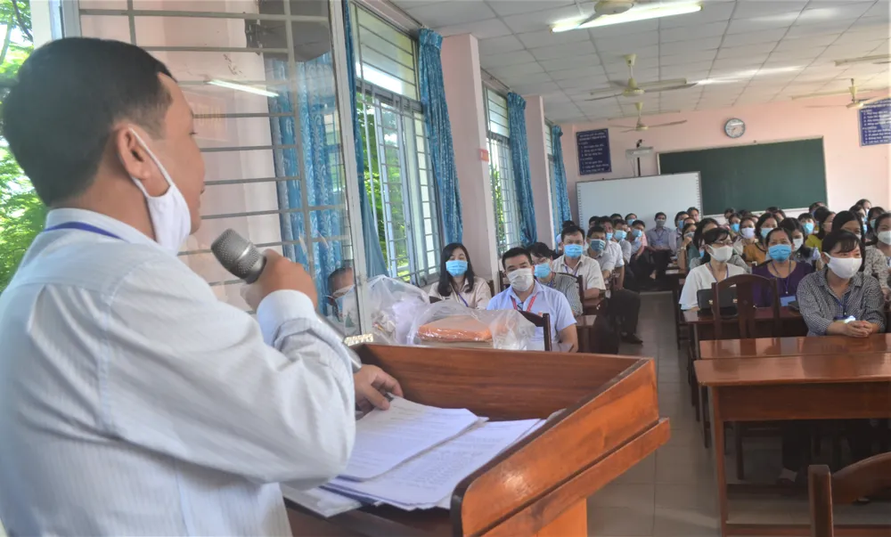 Sở GD-ĐT tỉnh Long An lên kịch bản ứng phó với dịch Covid-19 trong kỳ thi THPT  ảnh 3