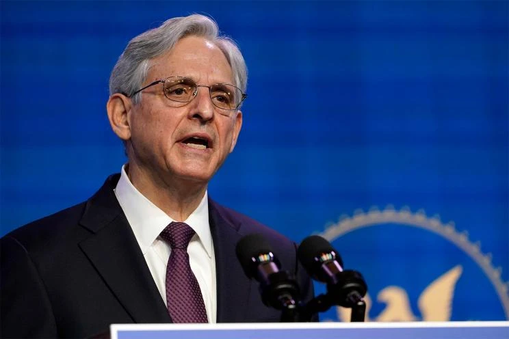 Bộ trưởng Tư pháp Mỹ Merrick Garland. Ảnh: AP