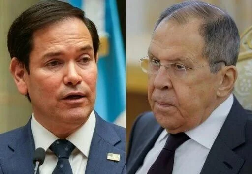 Ngoại trưởng Mỹ Marco Rubio và Ngoại trưởng Nga Sergey Lavrov. Ảnh: NBC/ MARK SCHIEFELBEIN/ MAXIM SHEMETOV 