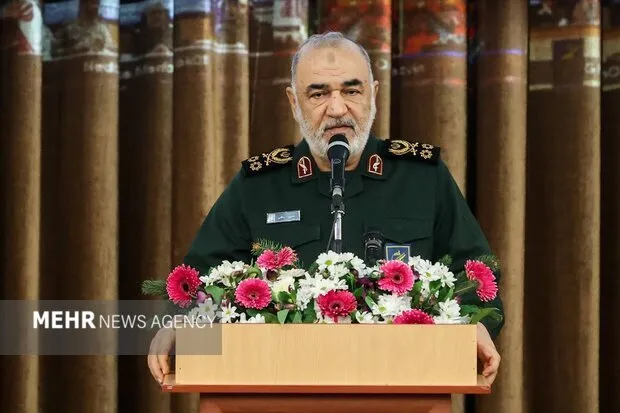 Tướng Hossein Salami, Tư lệnh Vệ binh Cách mạng Hồi giáo Iran (IRGC). Ảnh: MEHR