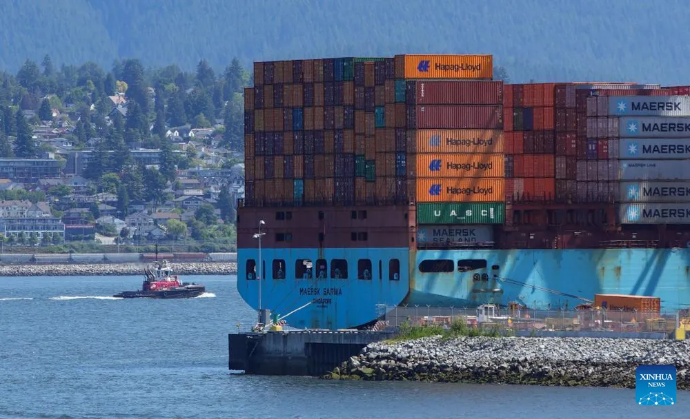 Cảng Vancouver ở Canada. Ảnh: XINHUA