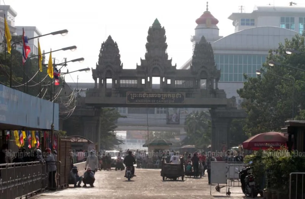 Khu vực biên giới giữa tỉnh Sa Kaeo của Thái Lan và Campuchia. Ảnh: BANGKOK POST 