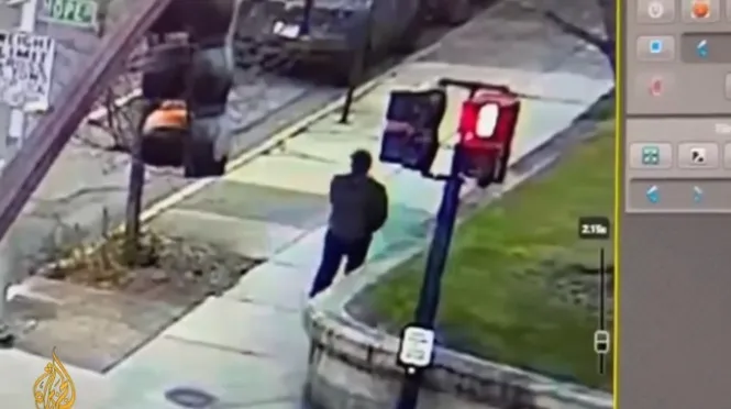 Camera ghi lại hình ảnh của Benjamin Erickson tại Đại học Brown. Ảnh: AL JAZEERA