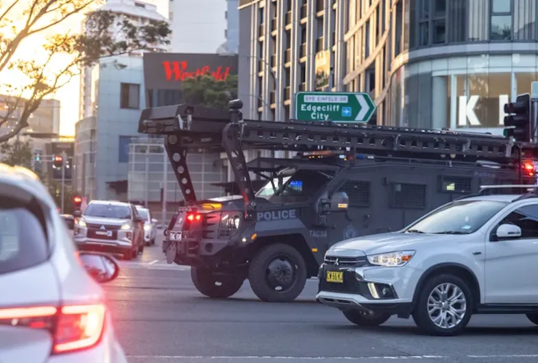 Cảnh sát Australia phong tỏa hiện trường vụ xả súng. Ảnh: SYDNEY MORNING HERALD 