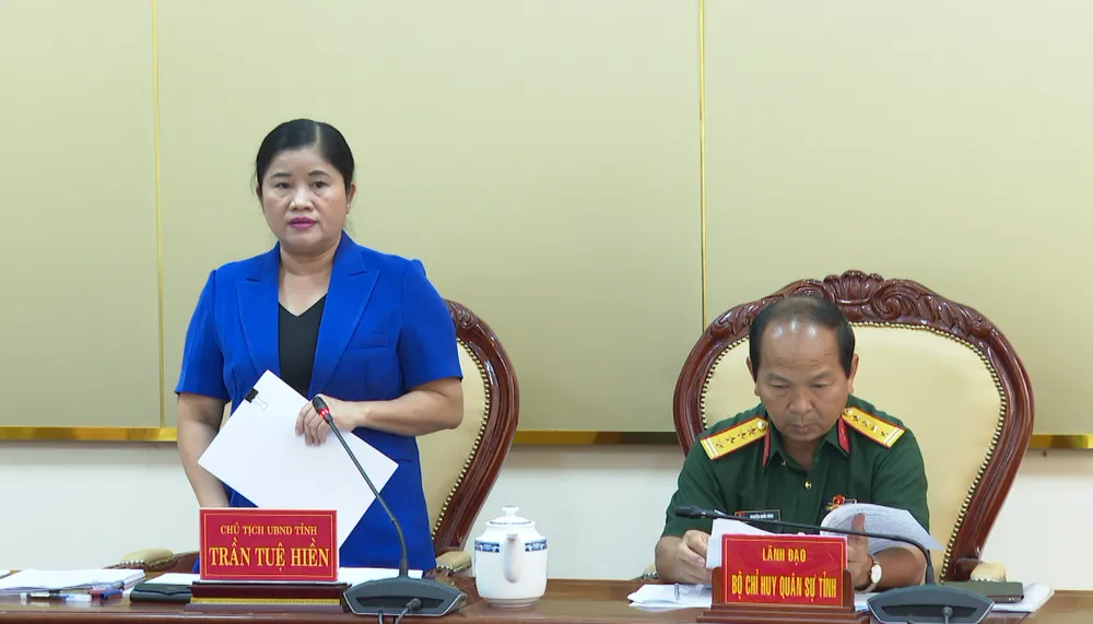 Bà Trần Tuệ Hiền phát biểu kết luận cuộc họp Bà Trần Tuệ Hiền phát biểu kết luận cuộc họp