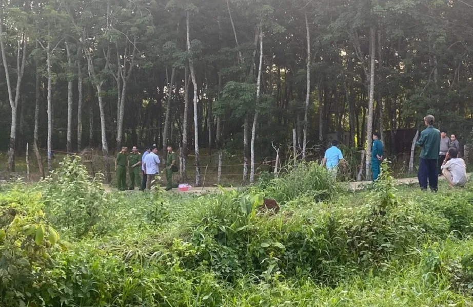 Hiện trường phát hiện bé trai tử vong