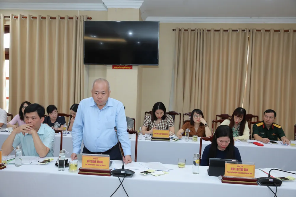 Thứ trưởng Bộ Kế hoạch và Đầu tư Đỗ Thành Trung phát biểu