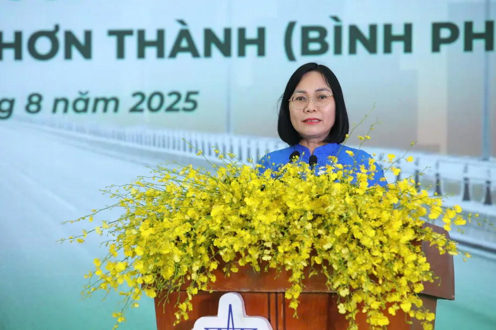 Phó Chủ tịch UBND tỉnh Đồng Nai Nguyễn Thị Hoàng phát biểu tại buổi lễ - 2.jpg