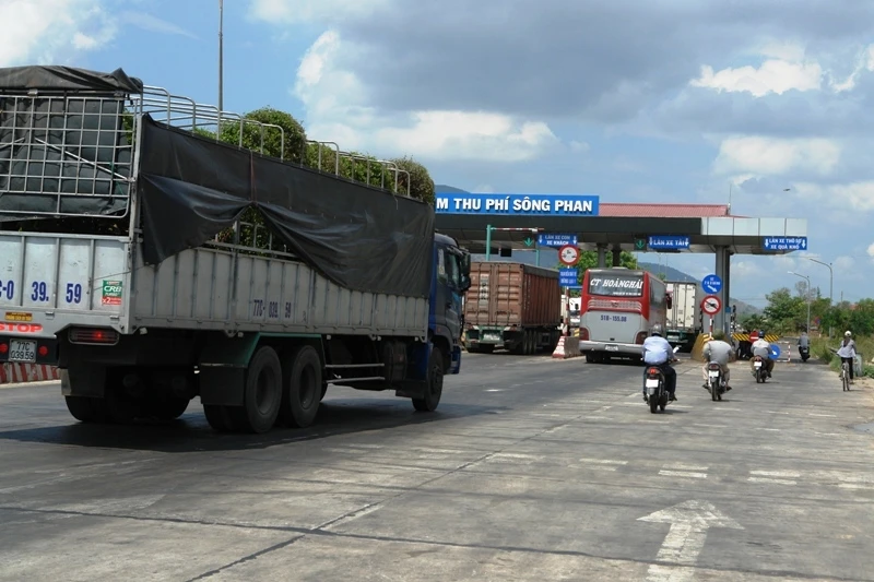 Trạm thu phí Sông Phan ở tỉnh Bình Thuận.