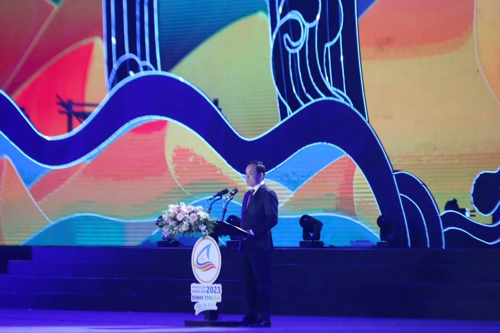 Phó Thủ tướng Trần Lưu Quang phát biểu chỉ đạo tại Lễ khai mạc Năm du lịch quốc gia 2023 Phó Thủ tướng Trần Lưu Quang phát biểu chỉ đạo tại Lễ khai mạc Năm du lịch quốc gia 2023