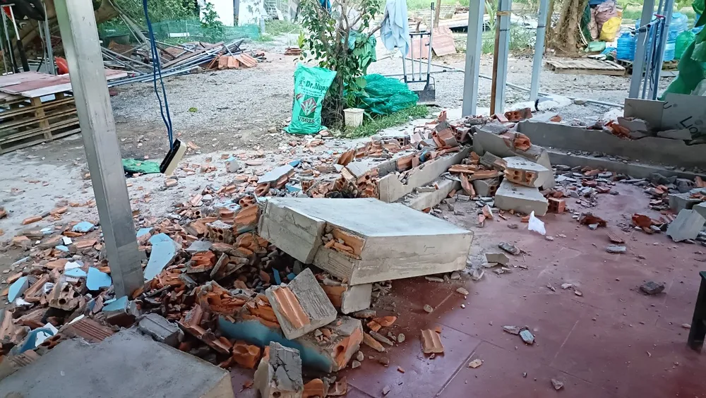 Khu sinh thái nhà vườn Tiến Đạt đã tháo dỡ các công trình không phép lấn sông Khu sinh thái nhà vườn Tiến Đạt đã tháo dỡ các công trình không phép lấn sông