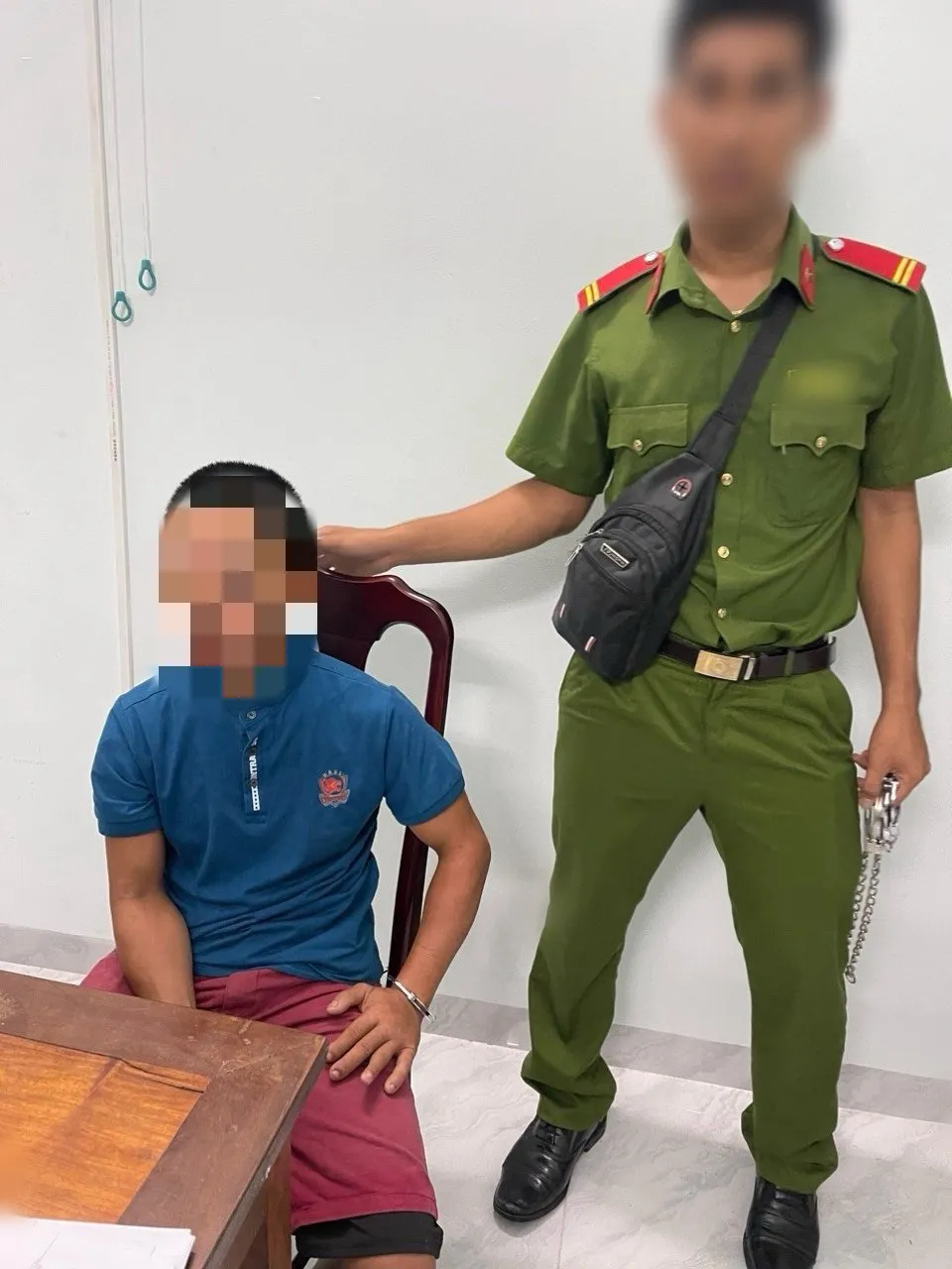 Đối tượng H. tại cơ quan điều tra. Ảnh công an cung cấp h3.jpg