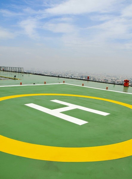 Experts test helicopter landing field on top of Times Square Building ảnh 2 Experts test helicopter landing field on top of Times Square Building ảnh 2