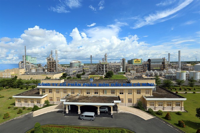 Ca Mau Fertiliser Plant with annual capacity of 800,000 tonnes located at Ca Mau Gas-Electricity-Fertiliser industrial cluster in Khanh An commune of the southern province of Ca Mau’s U Minh district. (Photo: VNA/VNS)