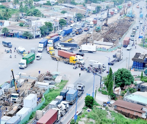 My Thuy roundabout is a black spot of traffic accidents in HCMC (Photo: SGGP)