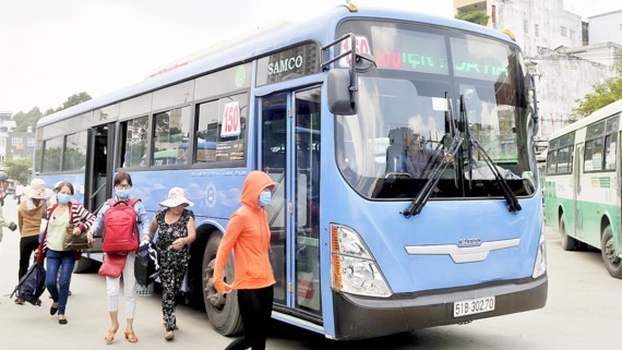 A CNG bus in HCMC (Photo: SGGP)