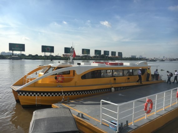 HCMC launches pilot operation of first river bus route ảnh 1