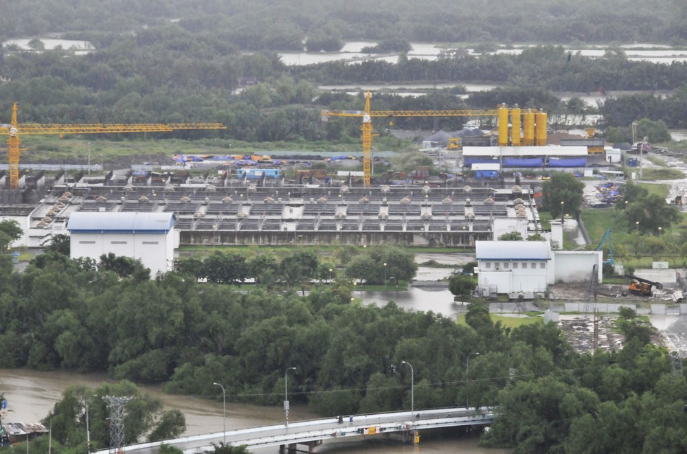 A corner of Binh Hung wastewater treatment plant, HCMC (Photo: SGGP)