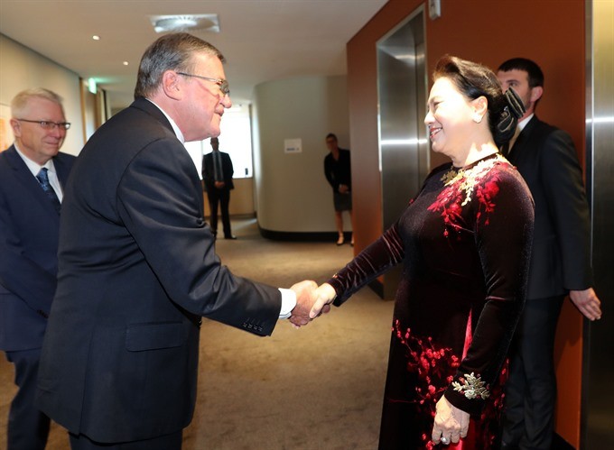 National Assembly Nguyen Thi Kim Ngan met Chief Justice of Western Australia, Wayne Martin, during a meeting on Friday, December 1. (Photo: VNA/VNS)