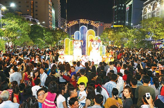 Nguyen Hue flower street opens in downtown HCMC ảnh 2 Nguyen Hue flower street opens in downtown HCMC ảnh 2