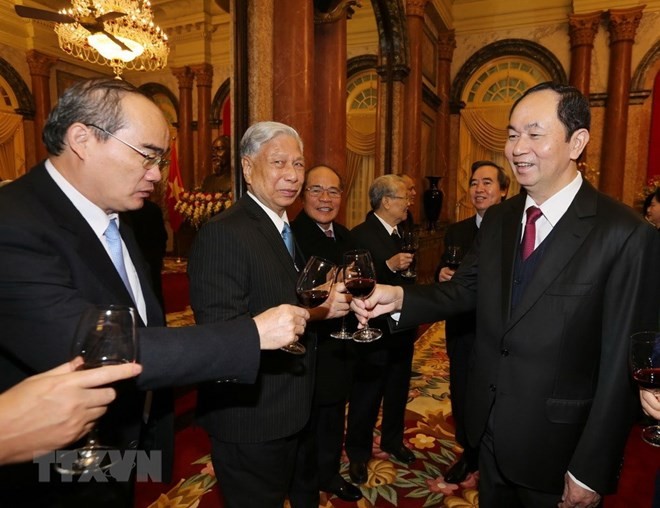 Party chief optimistic about national development in 2018 ảnh 3 Party chief optimistic about national development in 2018 ảnh 3