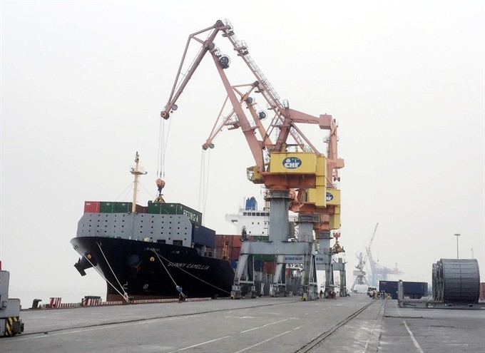 A corner of Hai Phong Port in the northern city of Hai Phong. (Photo: VNA/VNS)