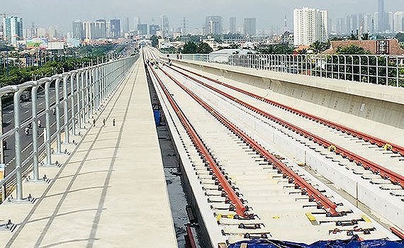 The construction site of Ben Thanh-Suoi Tien metro line project (Photo: SGGP)