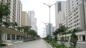 A resettlement apartment block in Thu Thiem new urban area (Photo: SGGP)