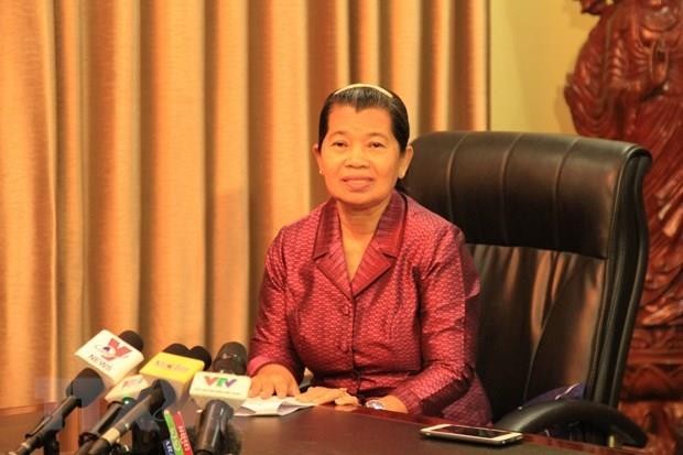 Cambodian Deputy Prime Minister Men Sam An (Photo: VNA)