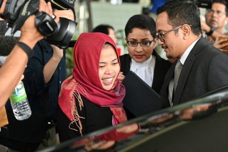 Siti Aisyah had been accused of killing North Korean national Kim Chol by smearing VX nerve agent on his face at Kuala Lumpur airport in February 2017, in a brazen Cold War-style hit that shocked the world. (Photo: FP/VNA)