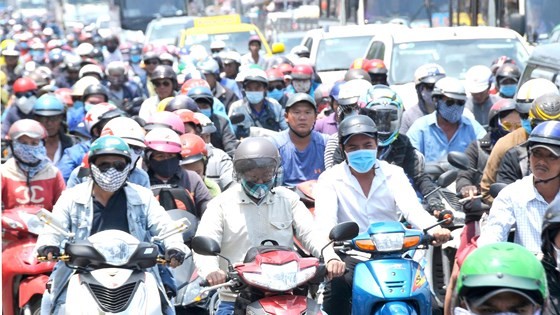 Private vehicles in HCMC (Photo: SGGP)