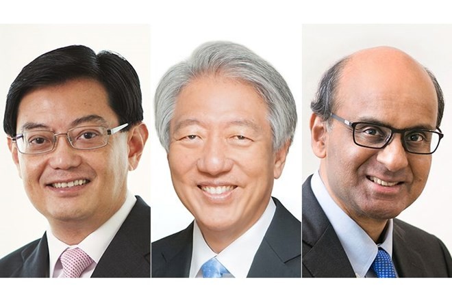 (From left) Heng Swee Keat , Teo Chee Hean and Tharman Shanmugaratnam  (Source: straitstimes.com)