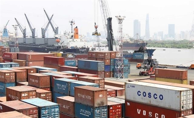 Containers gathered at Saigon Port, HCMC. Better infrastructure and facilities allow HCM City and seven other provinces in the southern economic region to gain competitive advantages to become the spearhead of the Vietnamese economy. (Photo: VNA/VNS)