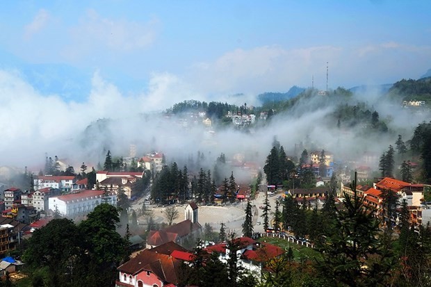 A corner of Sa Pa town (Photo: VNA)