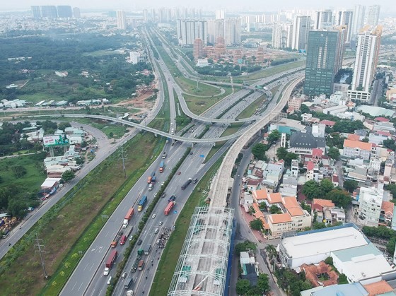 Ben Thanh-Suoi Tien metro line in District 9, HCMC (Photo: SGGP)