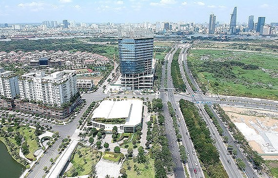 A corner of Thu Thiem new urban area in HCMC’s District 2 (Photo: SGGP)