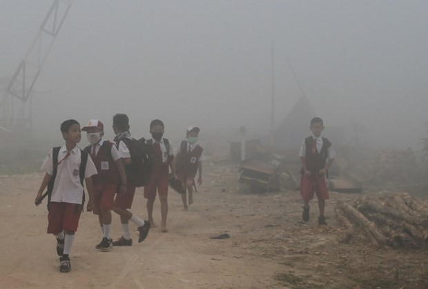 Indonesian students (Photo: AFP/VNA)