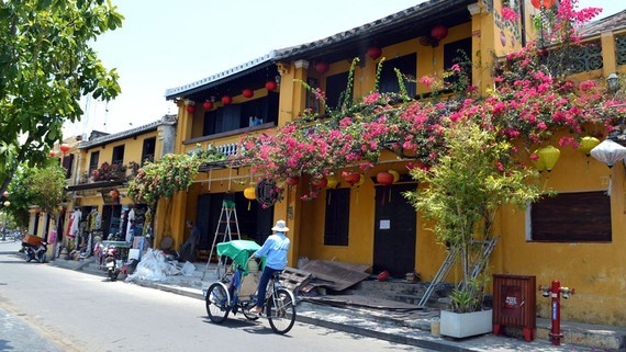 Large parts of the ancient township is occupied by storefronts