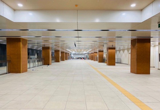 The B1 basement of Opera House Metro Station has been built (Photo: SGGP)