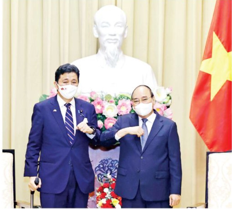 State President receives visiting Japanese Defence Minister ảnh 1 State President receives visiting Japanese Defence Minister ảnh 1