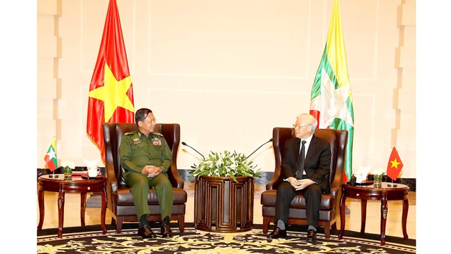 Việt Nam - Myanmar ký Tuyên bố chung về quan hệ đối tác hợp tác toàn diện ảnh 1 Việt Nam - Myanmar ký Tuyên bố chung về quan hệ đối tác hợp tác toàn diện ảnh 1