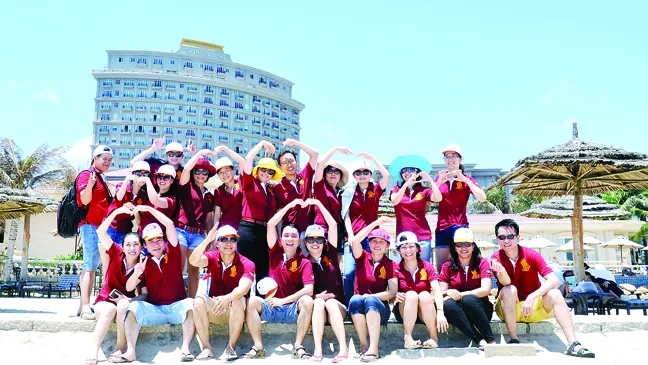 Một đoàn khách của Viettours