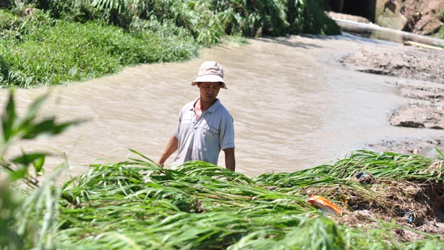 Khu vực cháu T. bị cuốn trôi