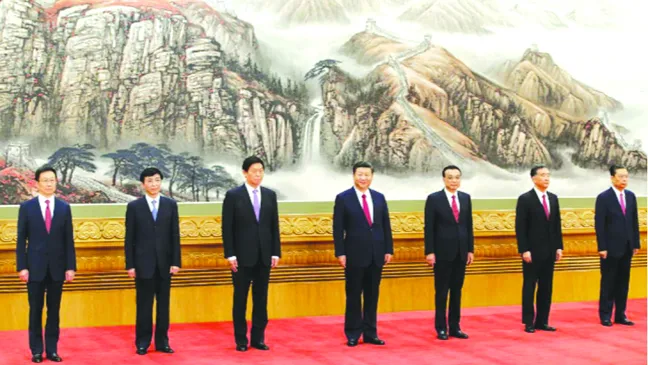 7 ủy viên Thường vụ Bộ Chính trị Đảng Cộng sản Trung Quốc khóa 19