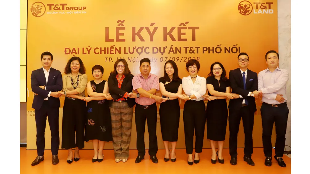 Lễ ký kết hợp đồng đại lý phân phối dự án T&T Phố Nối