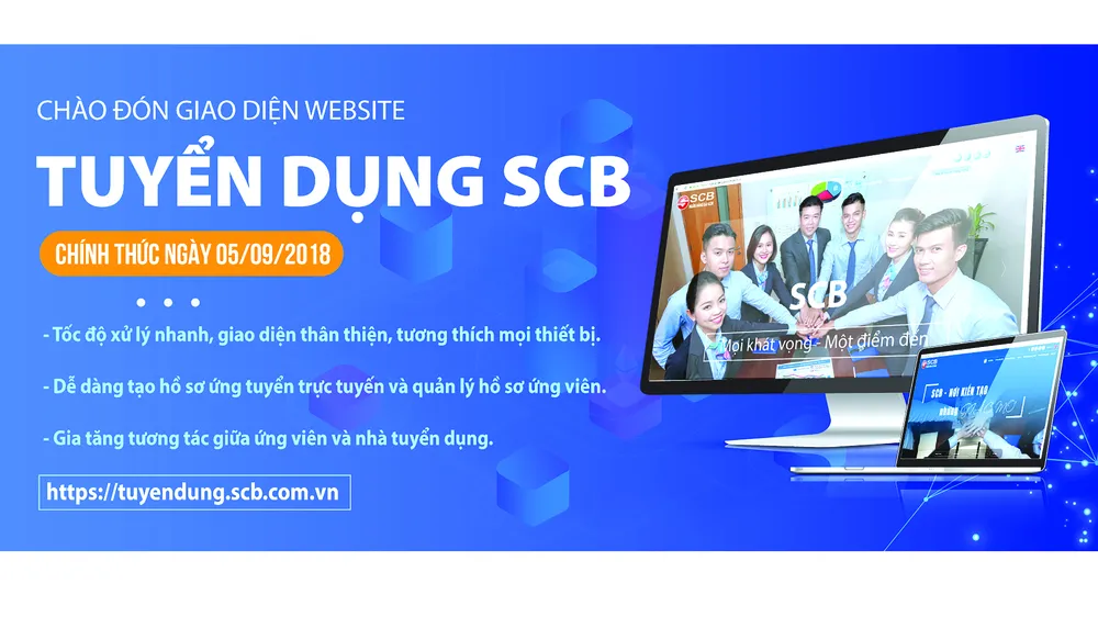 SCB ra mắt website tuyển dụng mới gia tăng tương tác với các ứng viên