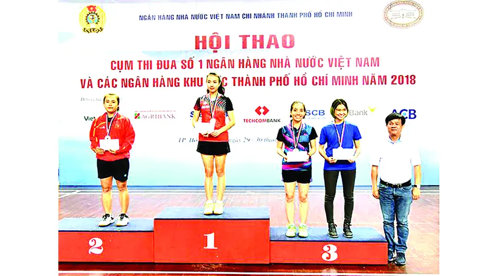 Vận động viên Nguyễn Chuyên Hồng Trân đã xuất sắc giành giải Vàng Cầu lông hạng mục Đơn nữ
